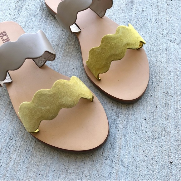 \Sol Sana\• NWB Wave Slide in Lemon - Picture 2 of 9